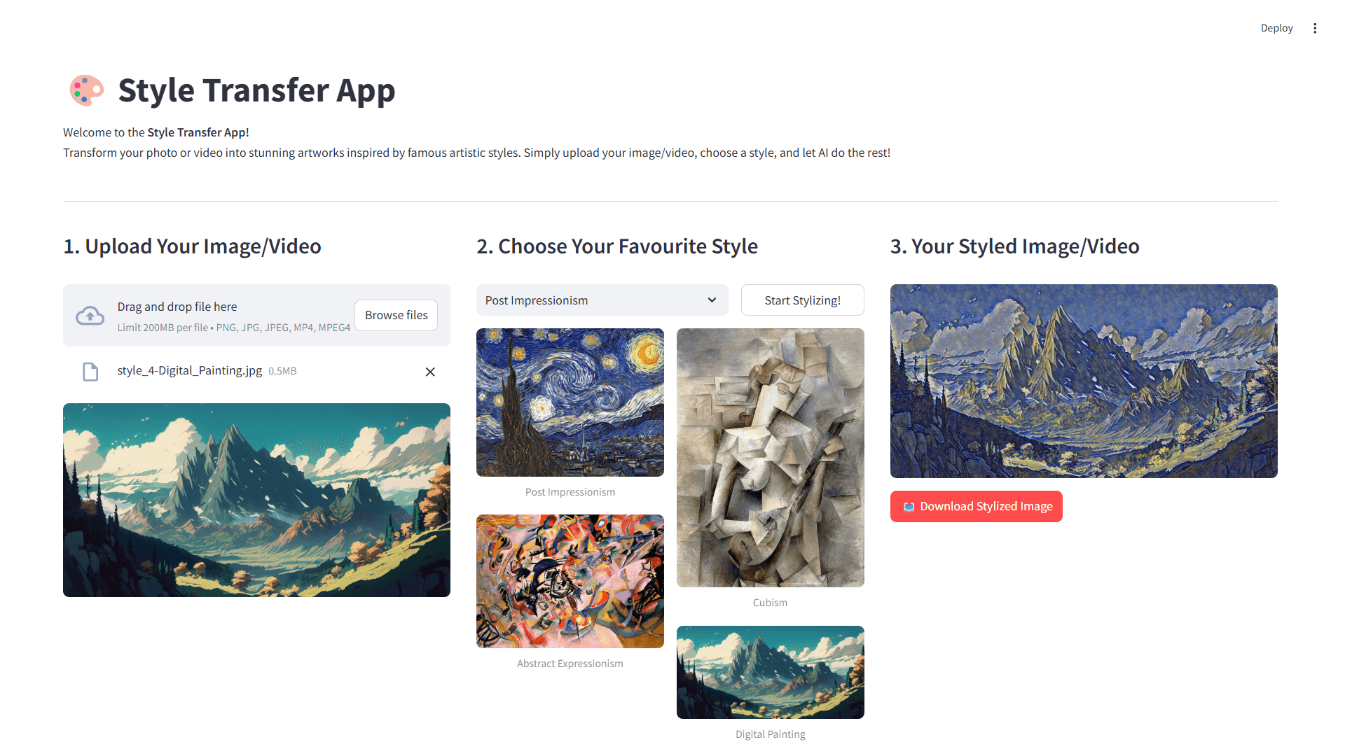 Real-time Neural Style Transfer