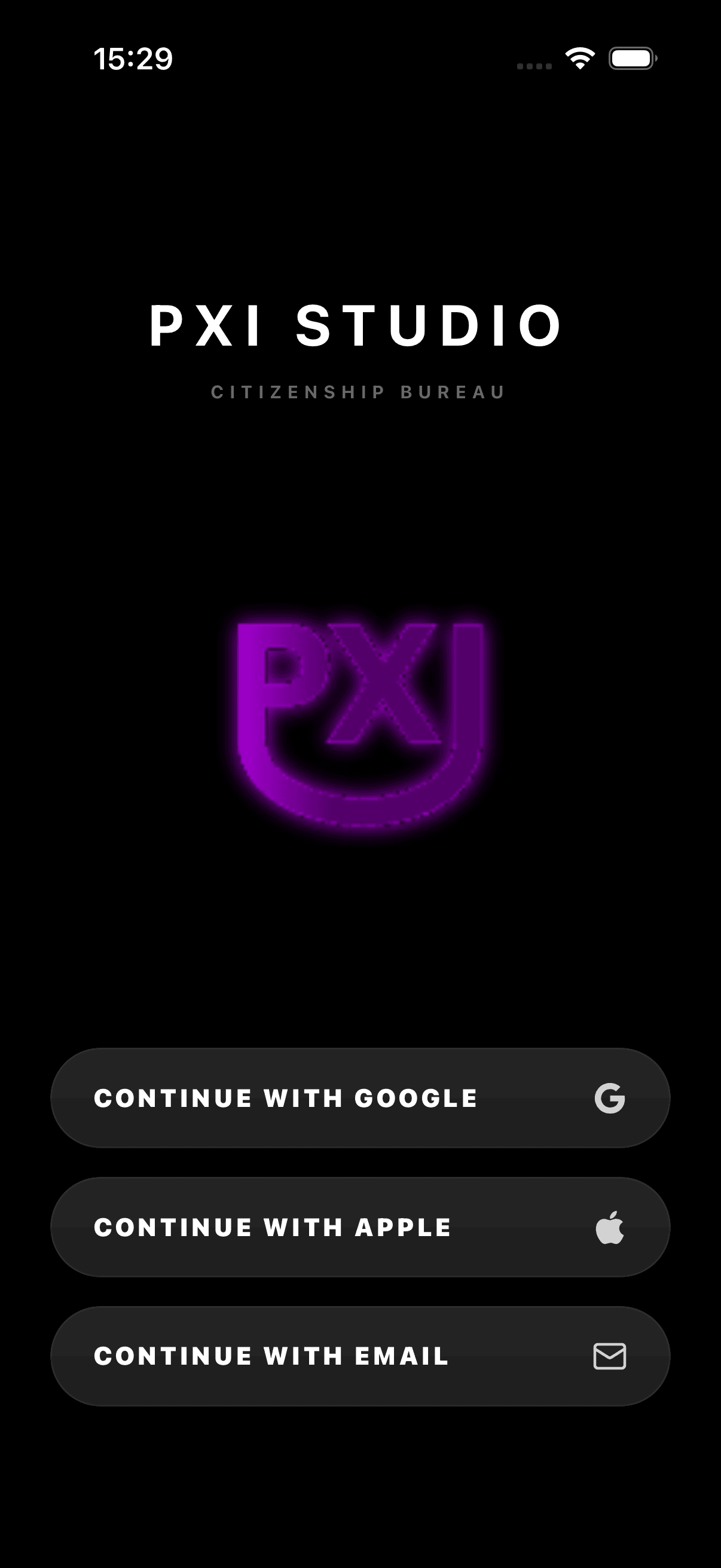 PXI Studio — Mobile App